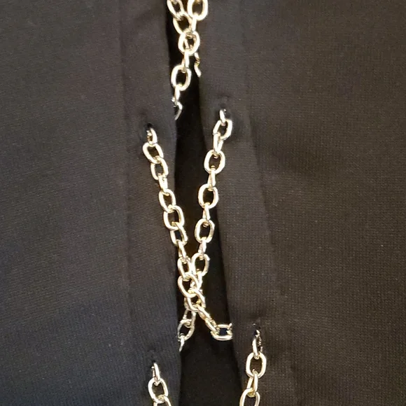 5/$25 - SHEIN BLACK chain back hoodie - sz. L - Picture 12 of 12
